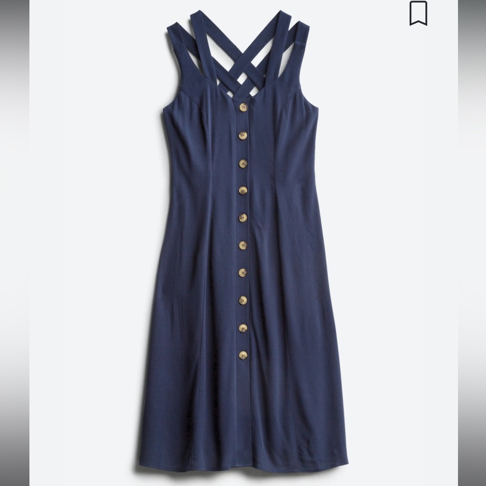 Never worn - Button Detail Midi Dress